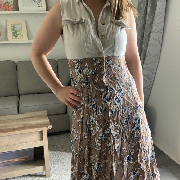 Vintage Button-Up Dress size small/medium - Picture 3 of 12